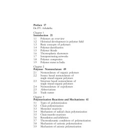 An Introduction To Ploymer Chemistry And Technology
