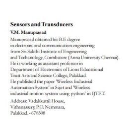 Sensors And Tansducers