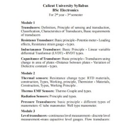 Sensors And Tansducers