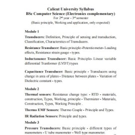 Sensors And Tansducers